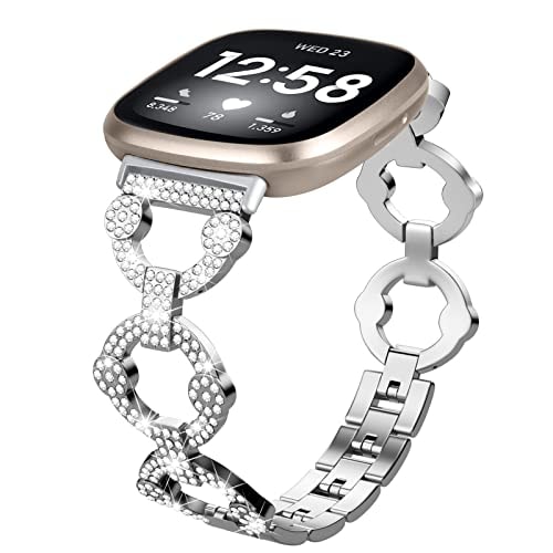 Venta Internacional - Bandas Fiturn Bling Compatibles Fitbit Versa 4/sense/versa 3 Strap De Pulsera De Metal Con D $539