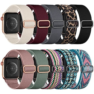 Foto 1 | Venta Internacional - Maledan 10 Paquete El Estiramiento De Bucle De Nylon Solista Compatible Con Banda Apple Wat
