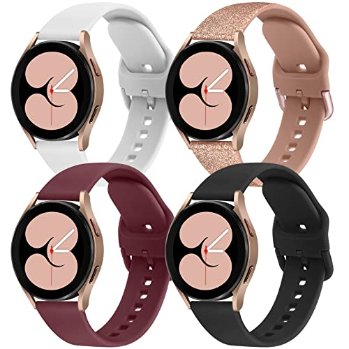 Foto 2 pulgar | Venta Internacional - 4 Bandas De Paquete Compatibles Con Samsung Galaxy Watch 4 Band De 40 Mm 44 Mm, Galaxy Watc