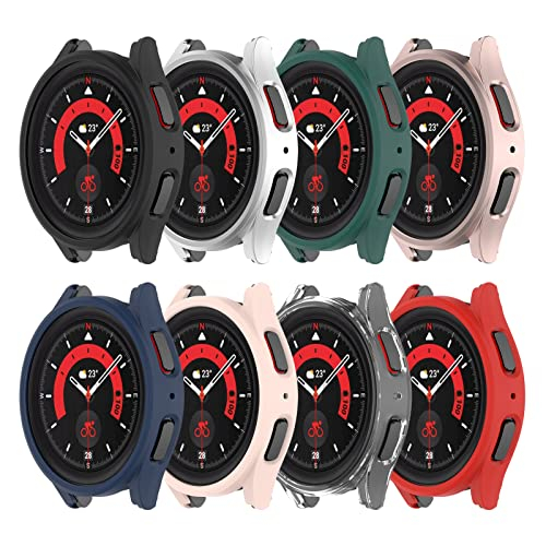 Foto 2 pulgar | Venta Internacional - Compatible Para Samsung Galaxy Watch 5 Pro Case Hard Pc Cubierta De Parachoques Protectora