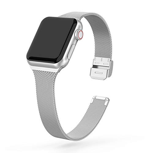 Foto 2 pulgar | Venta Internacional - Swees Compatible Con Bandas De Apple Watch 41 Mm 38 Mm 40 Mm 42 Mm 44 Mm 45 Mm, Metal De Ac