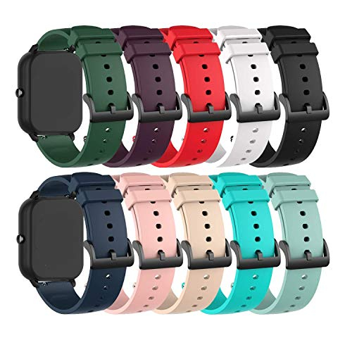 Foto 2 pulgar | Venta Internacional - Bandas De 20 Mm Compatibles Para Amazfit Gts, Gts 2, Gts 3, Bip 3, Bip S, Bip U/y Fz T42/ri