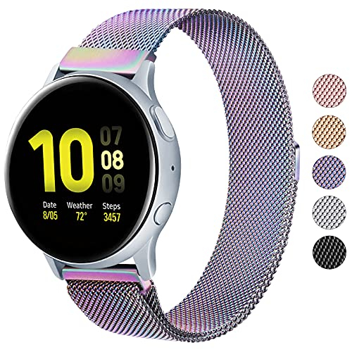 Foto 2 pulgar | Venta Internacional - Bandas De Metal Wanme Para Samsung Galaxy Watch Active 2 Band, Galaxy Watch 4 / Galaxy Watc