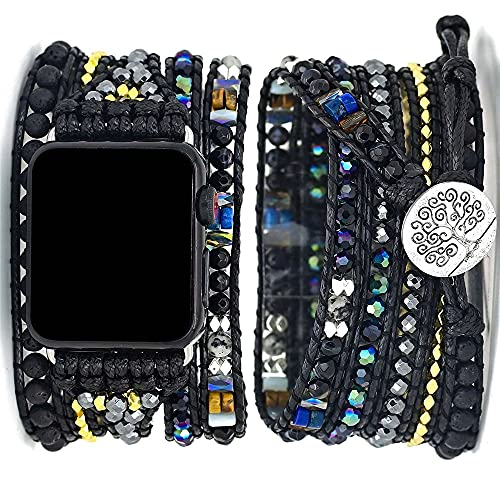 Foto 2 pulgar | Venta Internacional - Somesame Compatible Con Apple Watch Band 41mm 40 Mm 38 Mm Boho Beads Bracelets, Multicapa 5