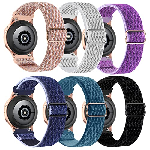 Foto 2 pulgar | Venta Internacional - Bandas De Reloj De Nylon De Nylon Sunnyson 6 Pack Compatibles Con Samsung Galaxy Active 2 B