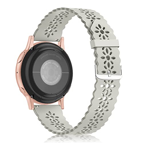 Foto 2 pulgar | Venta Internacional - Banda De Silicona De Encaje De 20 Mm Compatible Para Samsung Galaxy Watch 4 40 Mm 44 Mm/wat