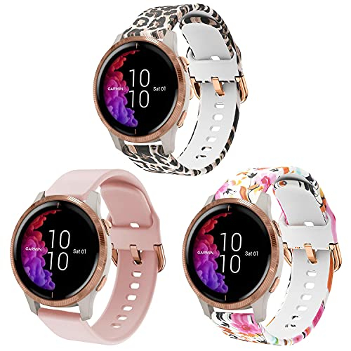 Venta Internacional: Bandas Vicrior Compatibles Con Garmin Venu Smart Watch, Banda De Reemplazo Floral De Patrón