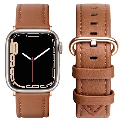 Venta Internacional - Banda De Cuero Swees Compatible Para Iwatch 38 Mm 40 Mm, Correa De Reemplazo De Cuero Genuin $412