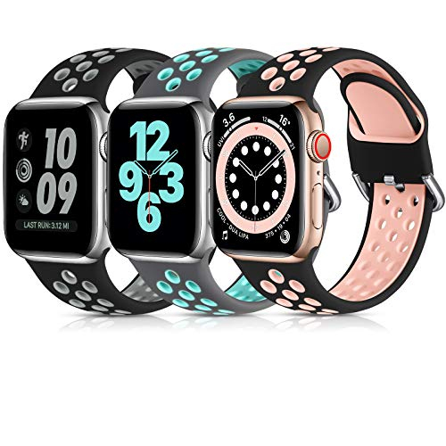 Foto 2 pulgar | 3 Correas Lerobo Compatibles con Apple Watch Series 7 41/ 40/ 38/ 45/ 44/ 42 mm Series 8 - Venta Internacional