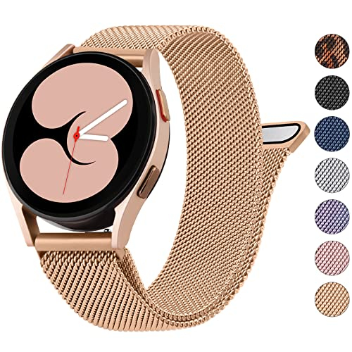 Banda de Metal Wanme para Samsung Galaxy Watch 4 Bandes 40/ 44 mm y Galaxy Watch 4 Bandas Clásicas - Venta Internaciona