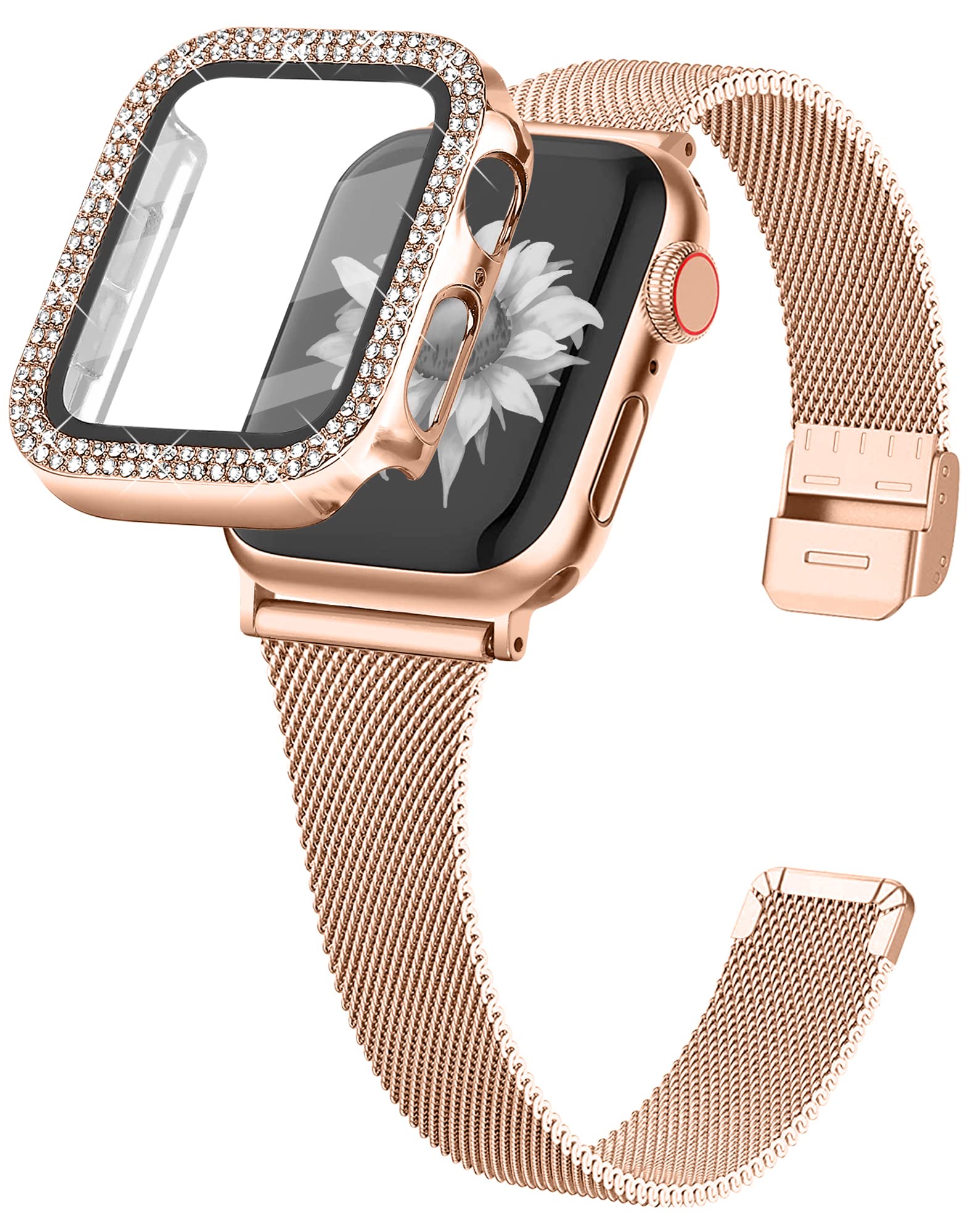 Banda de Acero Inoxidable Joyozy Compatible con Apple Watch- Venta Internacional