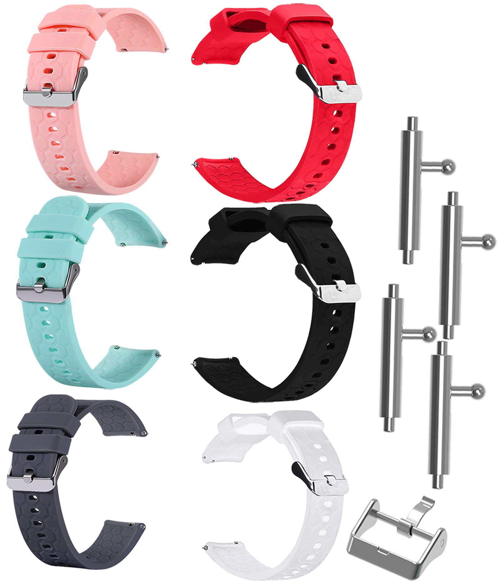 Bandas de Reemplazo TenCloud 6 Paquetes Compatibles con Gloryfit Fitness Watch P22 P32E P36 - Venta Internacional