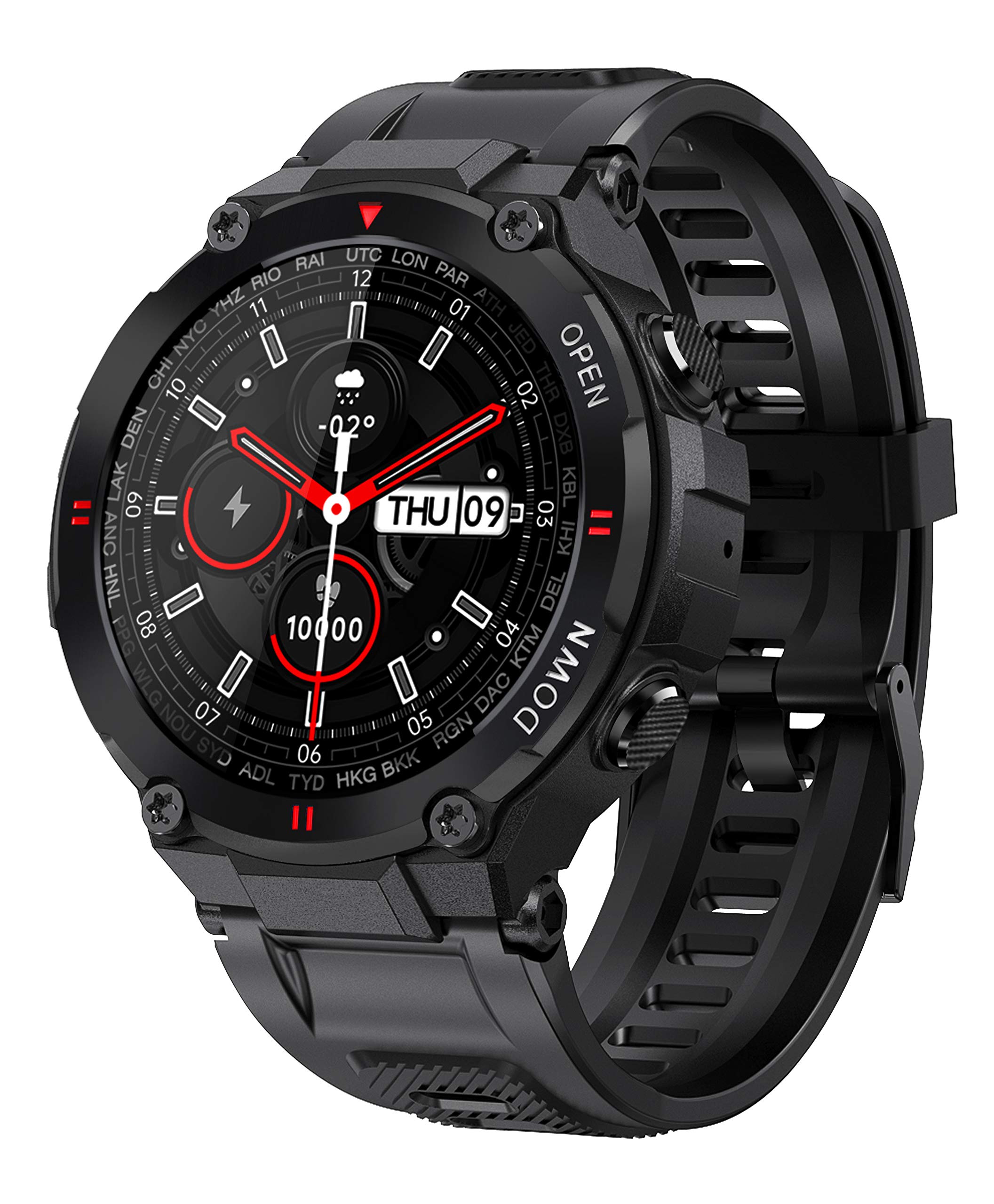 Foto 2 pulgar | Venta Internacional: Reloj Inteligente Militar Para Hombres Táctico Al Aire Libre Smartwatch, Ip67 Impermeable B