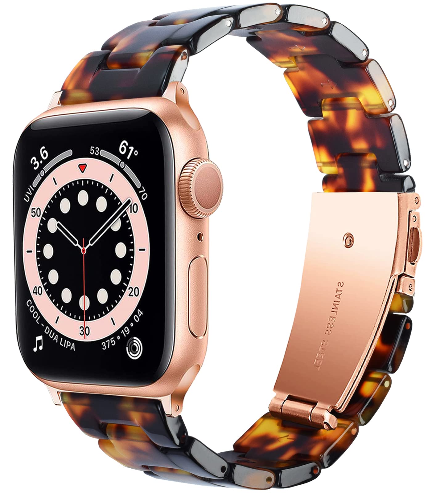 Foto 2 pulgar | Pulsera de Resina Ligera Nyeneil Compatible con Apple Watch 38 mm 40 mm y 41 mm - Venta Internacional