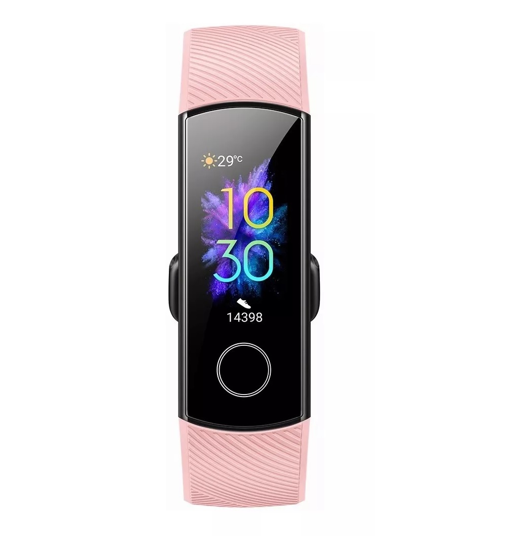 Foto 4 pulgar | Smartwatch Band 5 0.95" de Silicona color Rosa