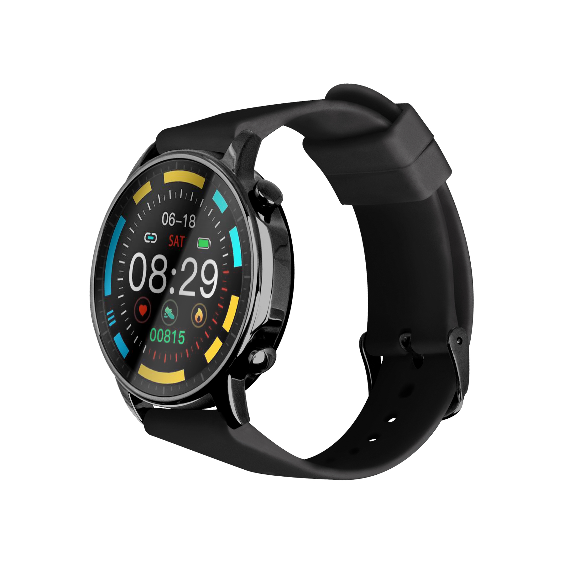 Reloj Inteligente Smartwatch By Techzone Impermeable Con 7 Modos Deportivos color Negro