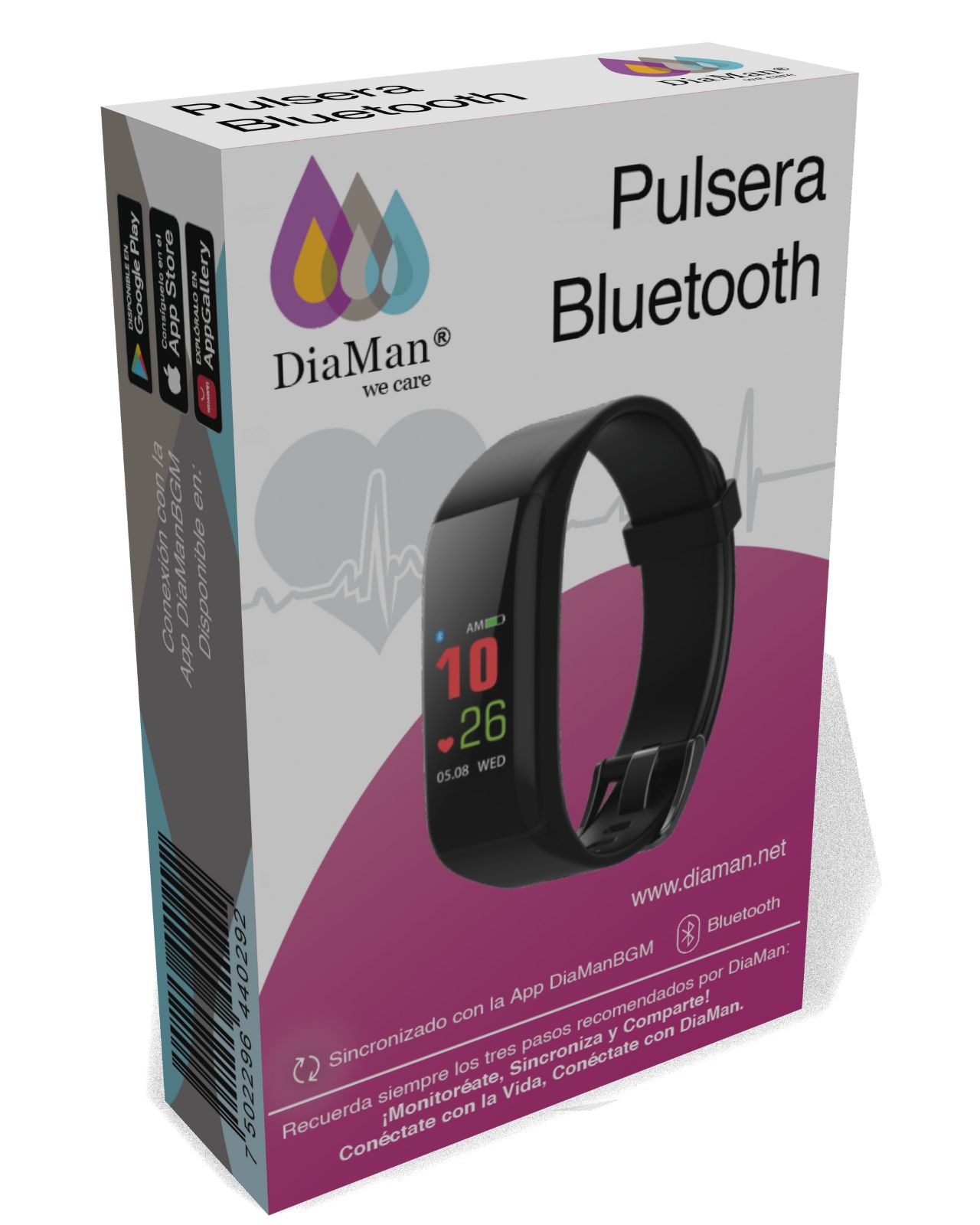 Foto 2 pulgar | Smartbracelet Diaman color Negro