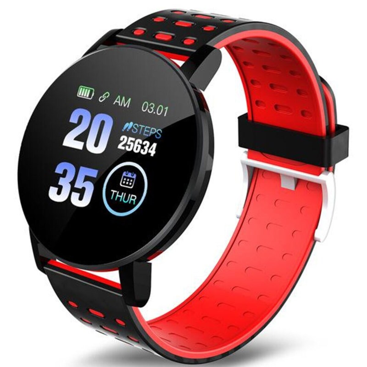 Smartwatch Fralugio 119 PLUS color Rojo