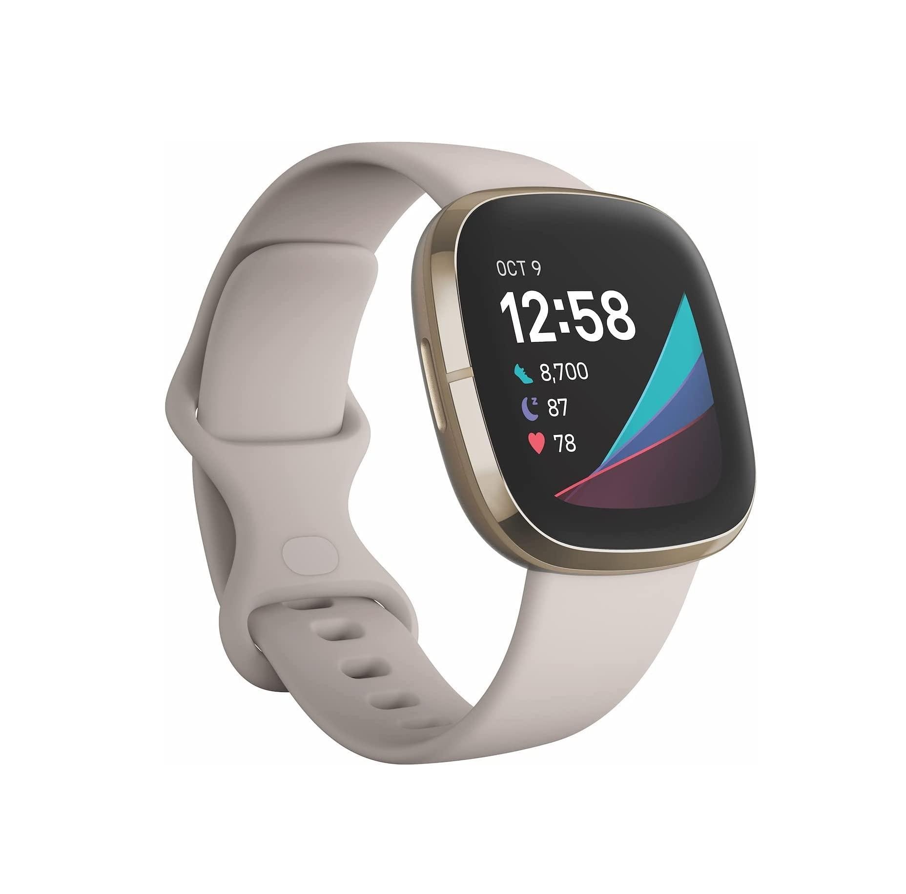 Smartwatch Fitbit Sense color Blanco $8,598