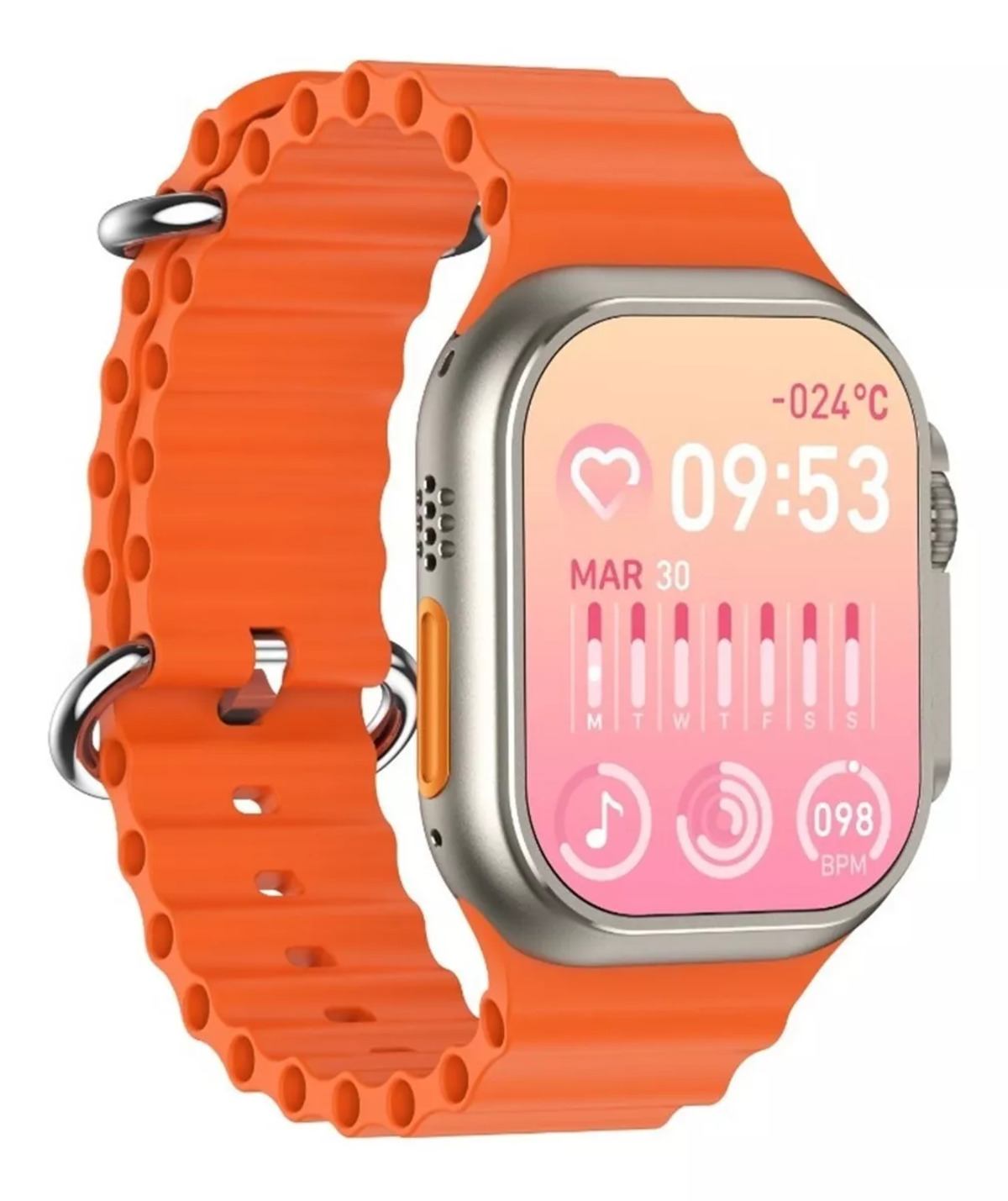 Foto 2 pulgar | Smartwatch Fralugio NW8ULTRAMAX color Naranja