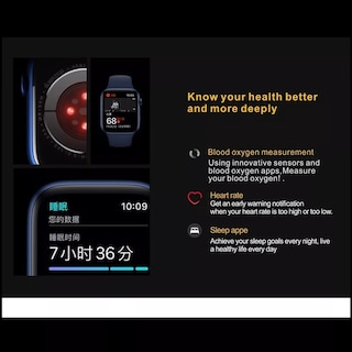 Foto 3 | Smartwatch Fralugio Z51 Full Touch Serie 7 color Azul