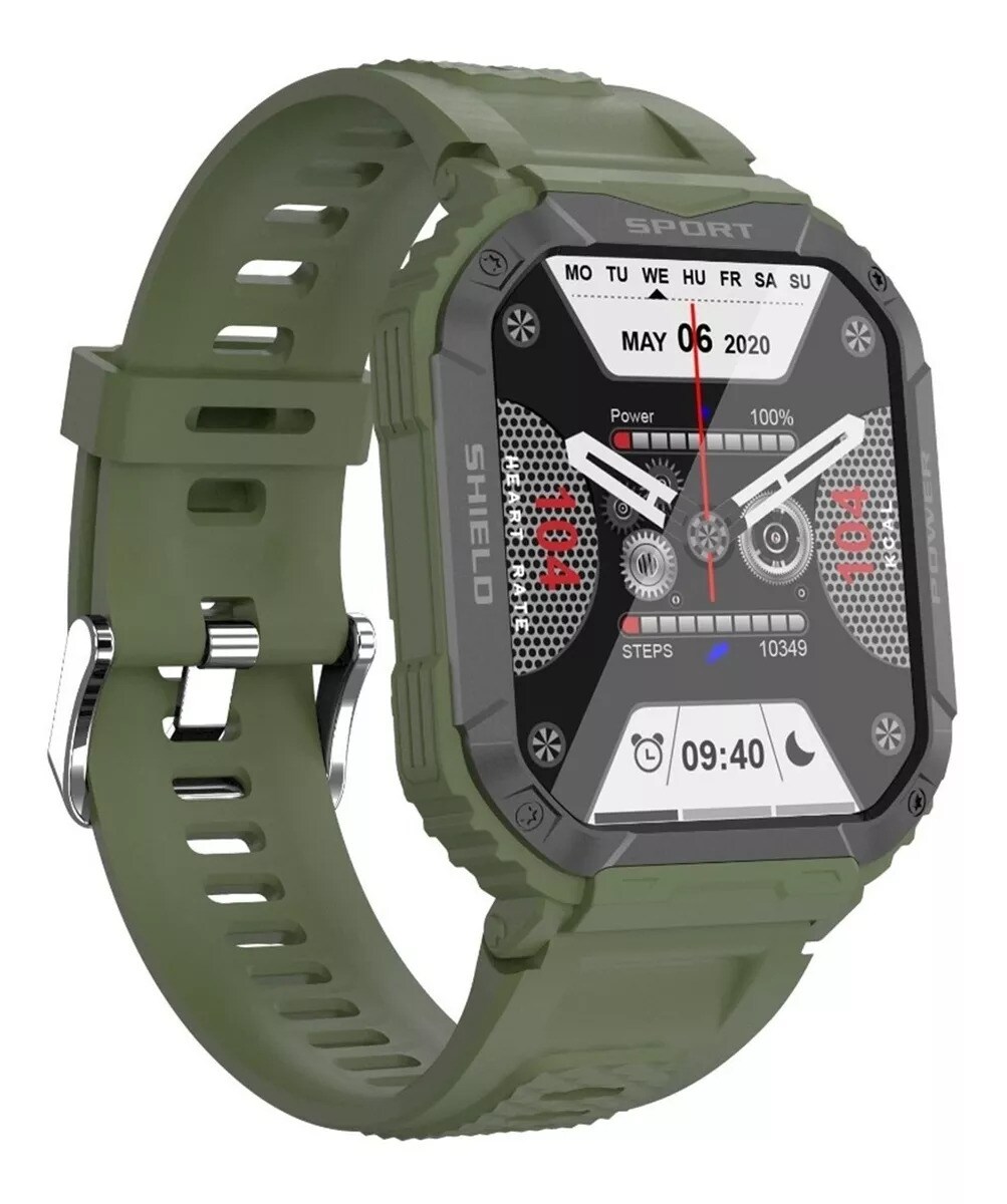 Smartwatch Fralugio V50 Notificaciones Hd color Verde $1,898