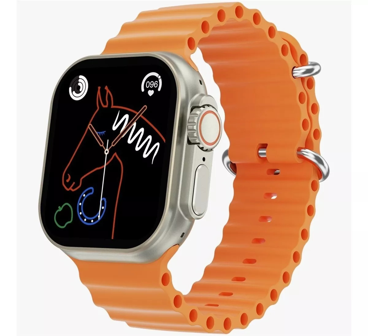 Foto 3 pulgar | Smartwatch Fralugio Iw8 Ultra color Naranja