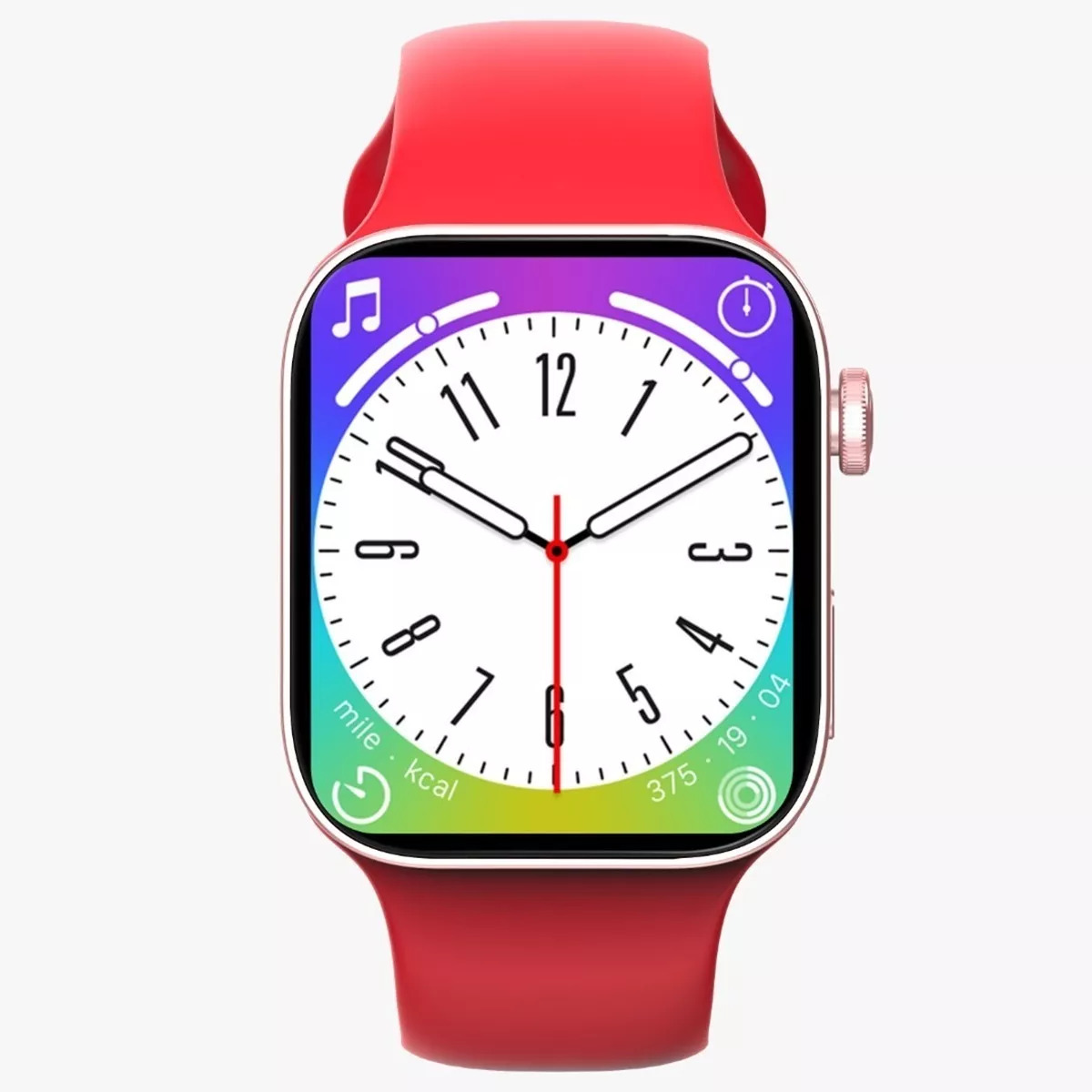 Foto 3 pulgar | Smartwatch Fralugio I14 Pro color Rojo Full Touch HD