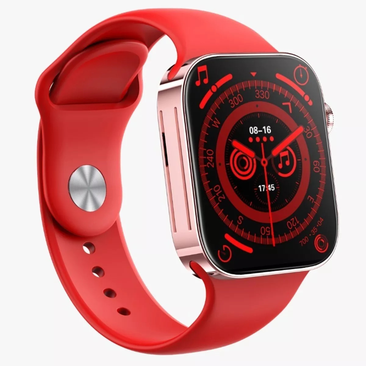 Foto 4 pulgar | Smartwatch Fralugio I14 Pro color Rojo Full Touch HD