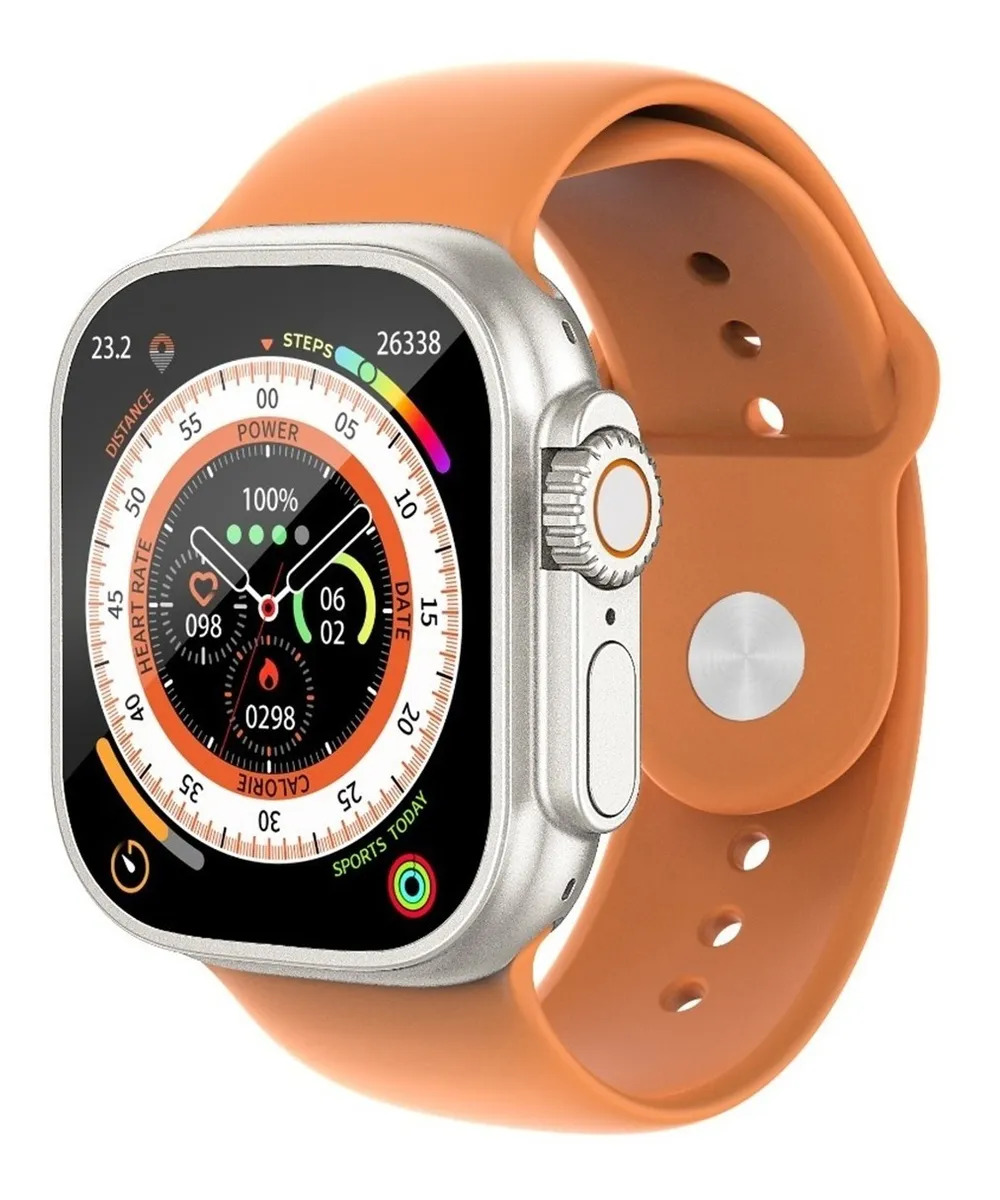 Smartwatch Fralugio S8 Max Ultra Touch HD color Naranja