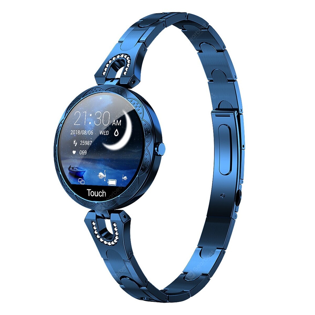 Foto 3 pulgar | Smartwatch Fralugio Reloj Inteligente AK15 color Azul de Lujo para Dama Pantalla HD