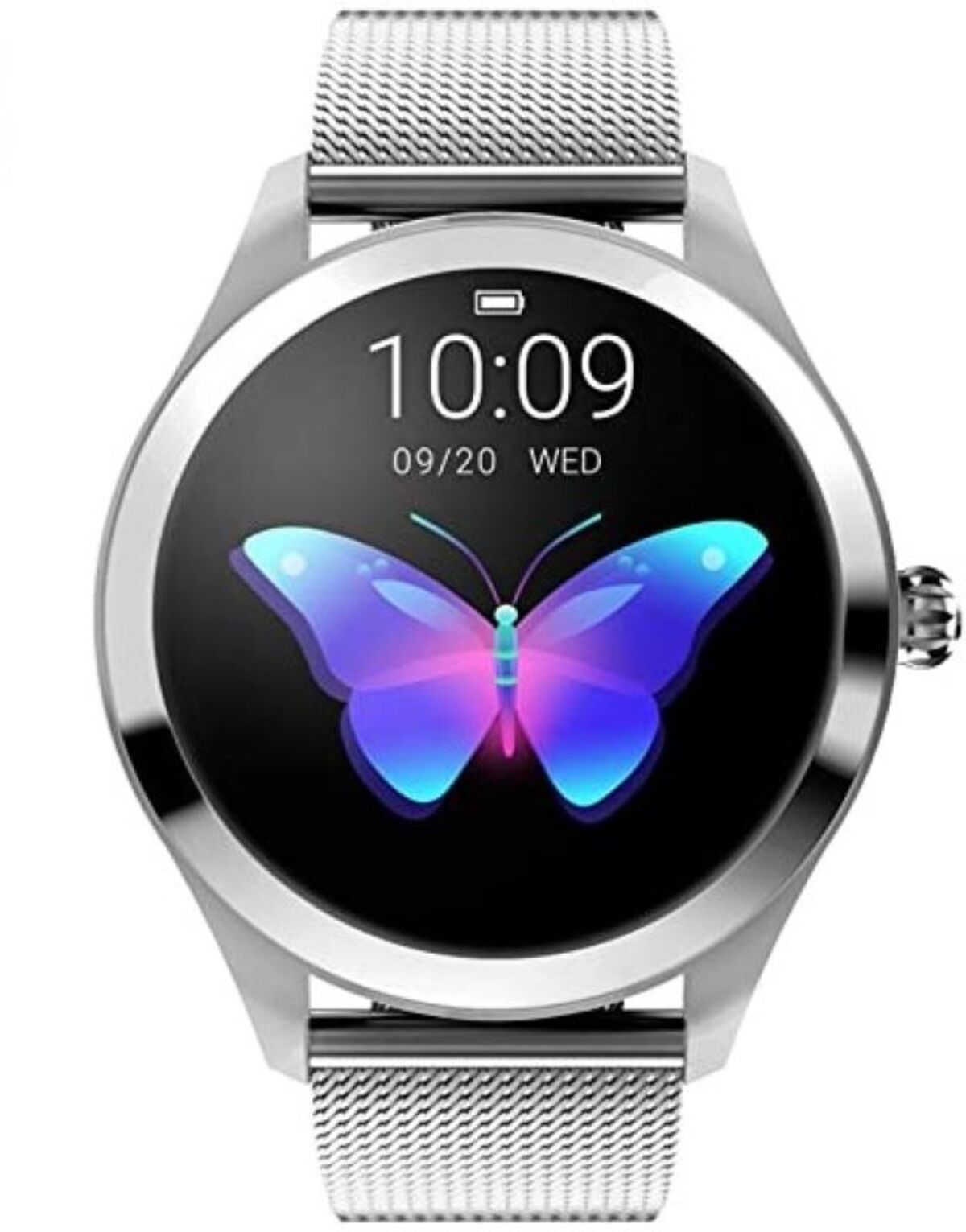 Foto 1 | Smartwatch Fralugio Reloj Inteligente KW10 color Plata de Lujo Monitores de Ejercicio para Dama