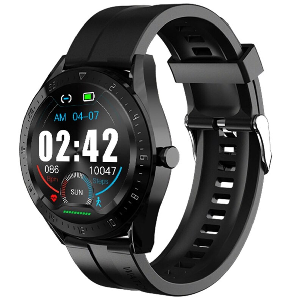 Foto 2 pulgar | Reloj Inteligente Fralugio Smart Watch K60 color Negro Pro HD Original Full Touch