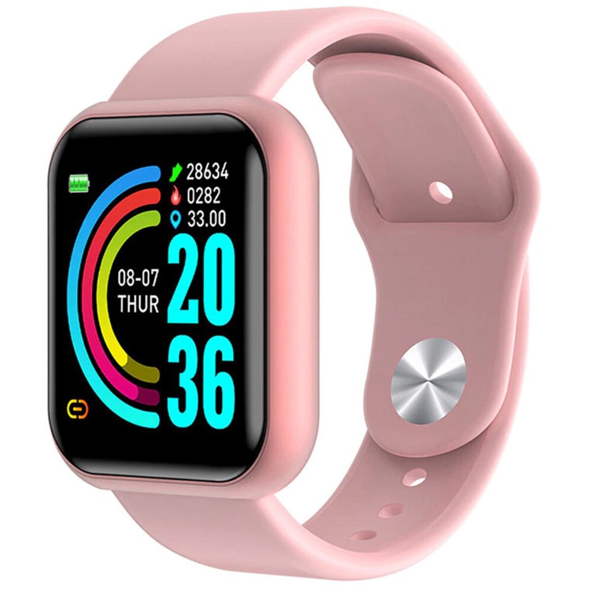 Smartband D20 Fralugio Notificaciones Monitores de Ejercicio Podómetro Rosa