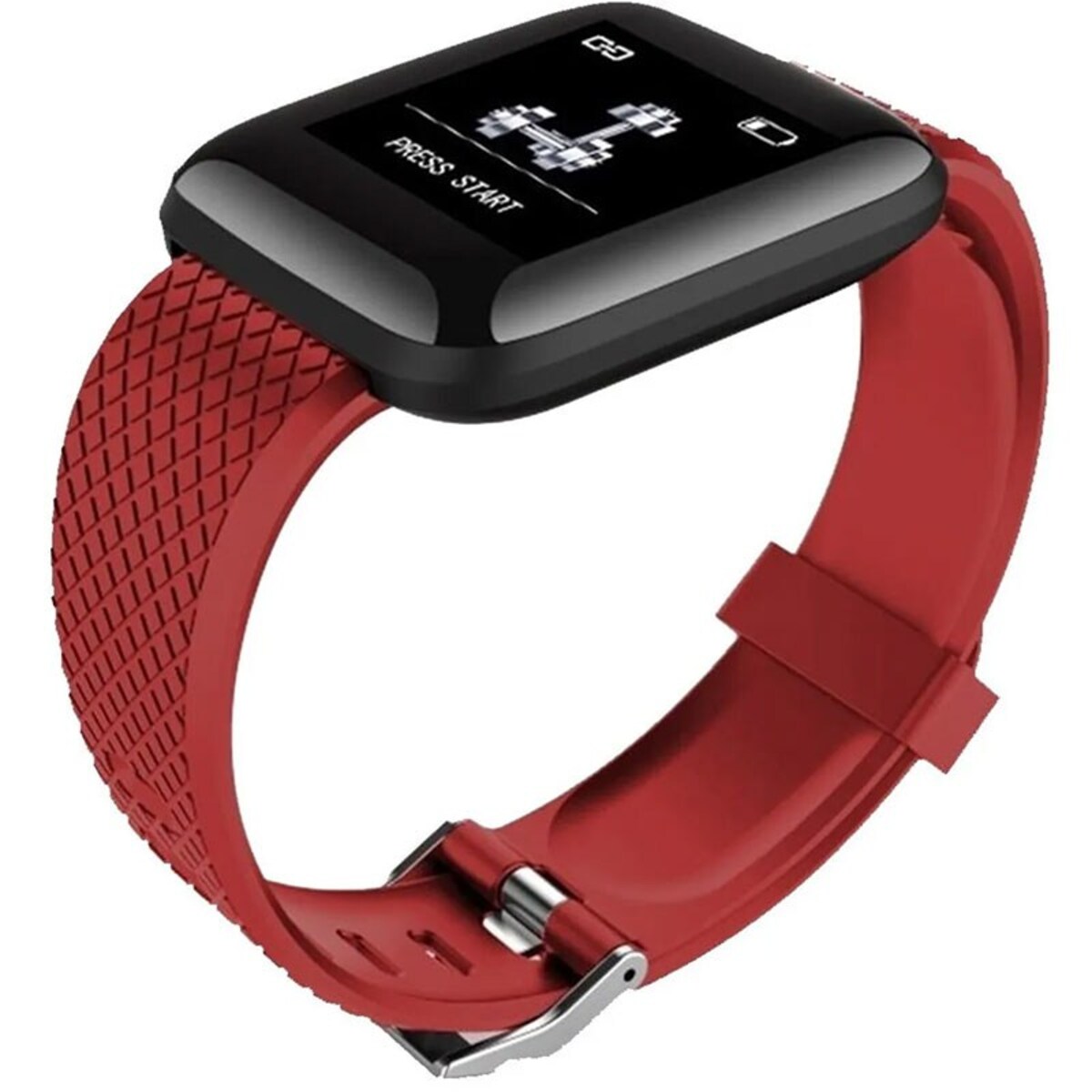 Foto 3 pulgar | Smartwatch Fralugio 116 Plus color Rojo Podómetro y Monitores de Salud Notificaciones