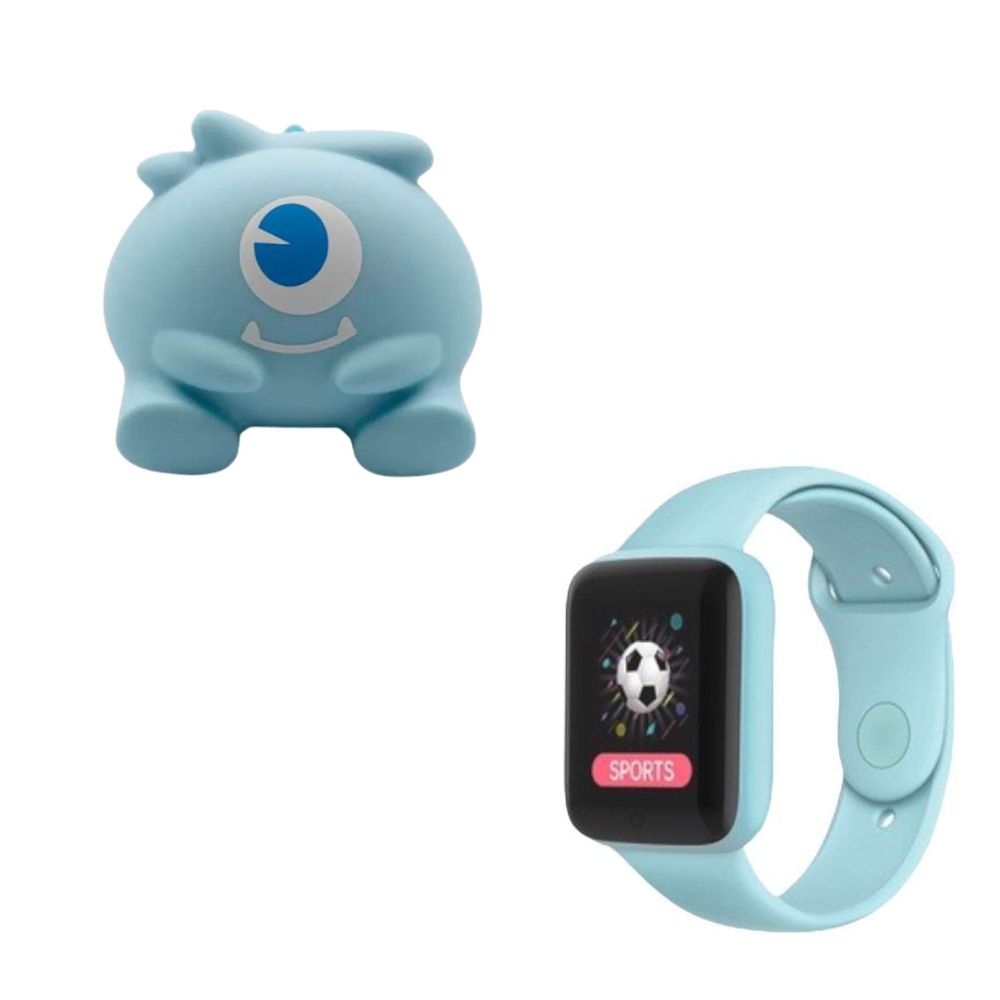 Foto 2 pulgar | Kit de Bocina Bluetooth y Reloj Inteligente GADGETS AND FUN GF M15 color Azul