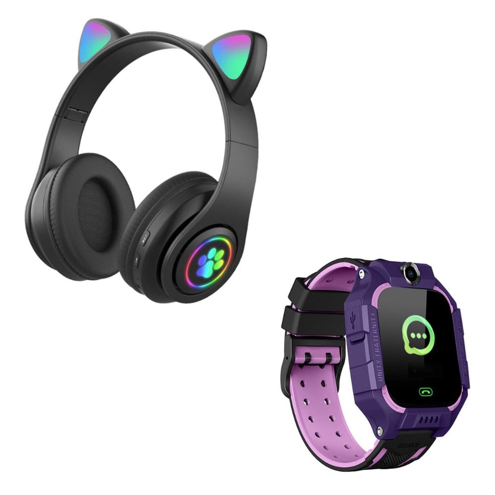 Kit De Audífonos y Smartwatch GPS Gadgets&Fun Catki22 color Morado