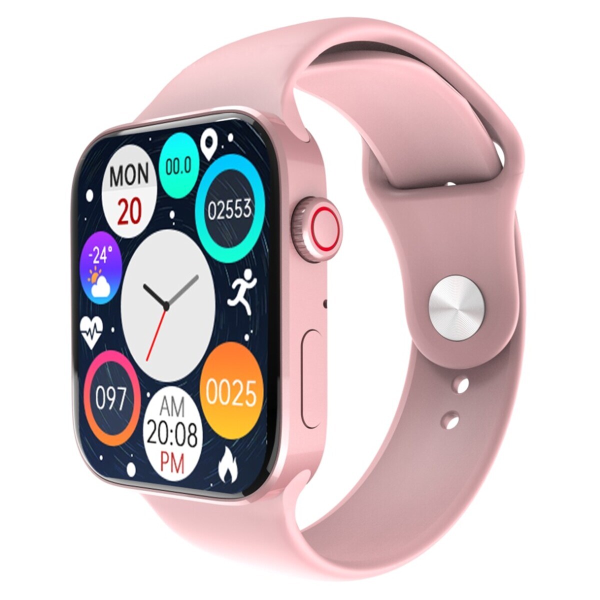 Foto 2 pulgar | Smartwatch Fralugio N76 color Rosa Series 7 Full Touch