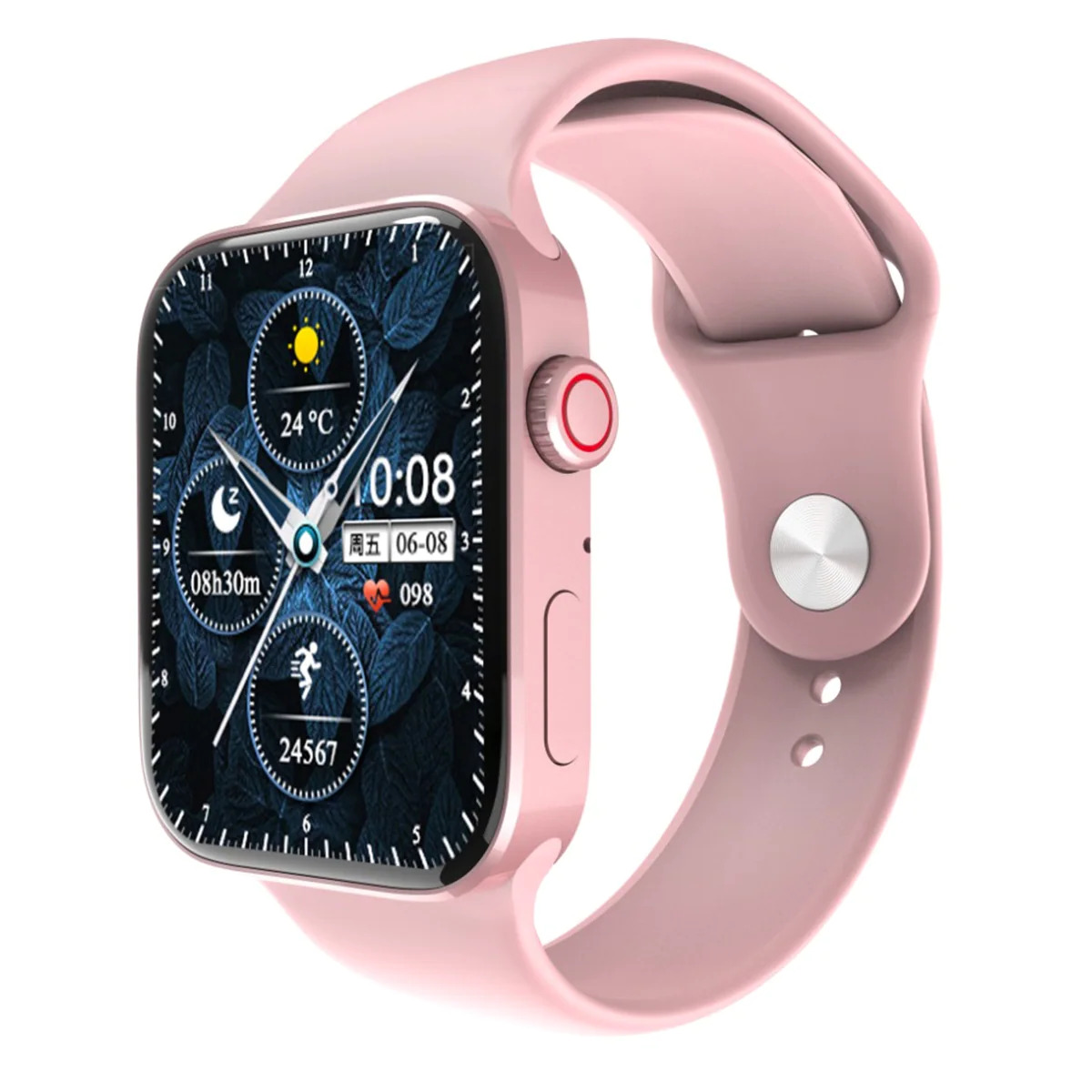 Foto 3 pulgar | Smartwatch Fralugio N76 color Rosa Series 7 Full Touch