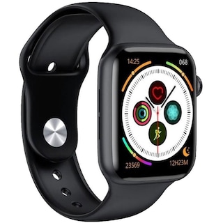 Foto 3 | Smartwatch Fralugio Reloj Inteligente W26 Full Touch Termómetro Oxímetro y Notificaciones color Negro