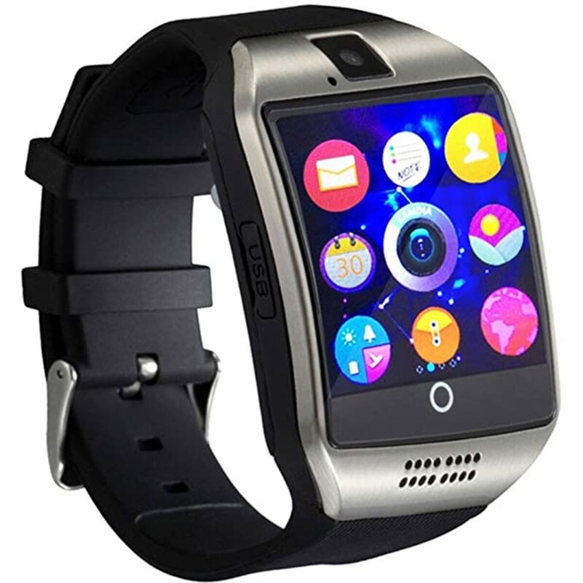 Foto 2 pulgar | Smartwatch Fralugio Reloj Inteligente con Cámara y Grabadora de Voz Q18 color Negro