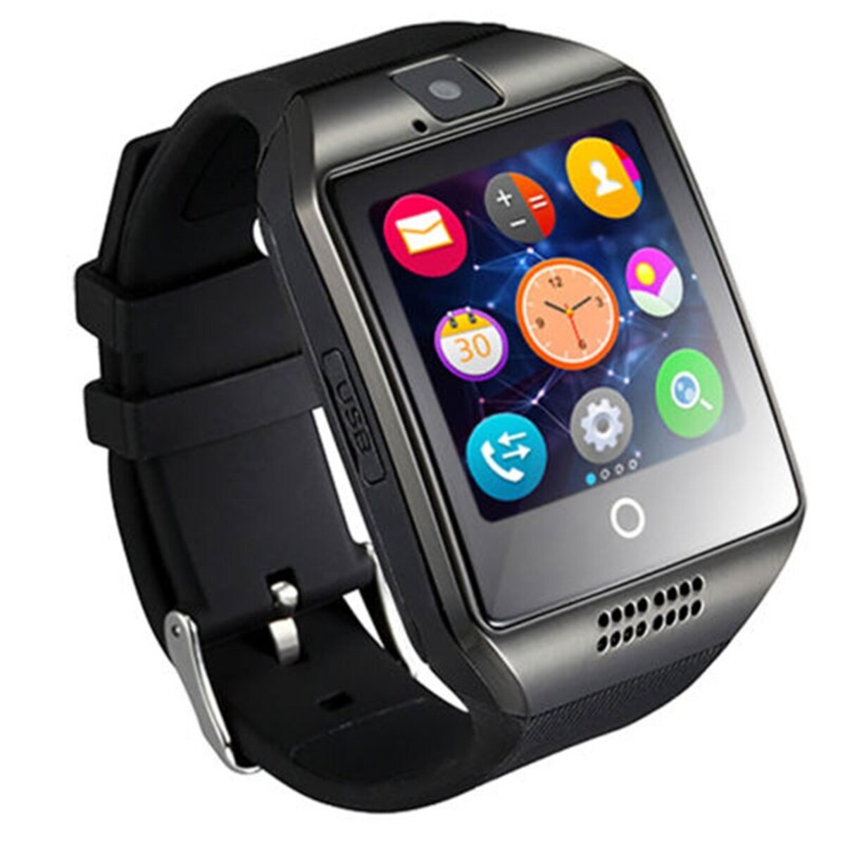 Foto 5 pulgar | Smartwatch Fralugio Reloj Inteligente con Cámara y Grabadora de Voz Q18 color Negro