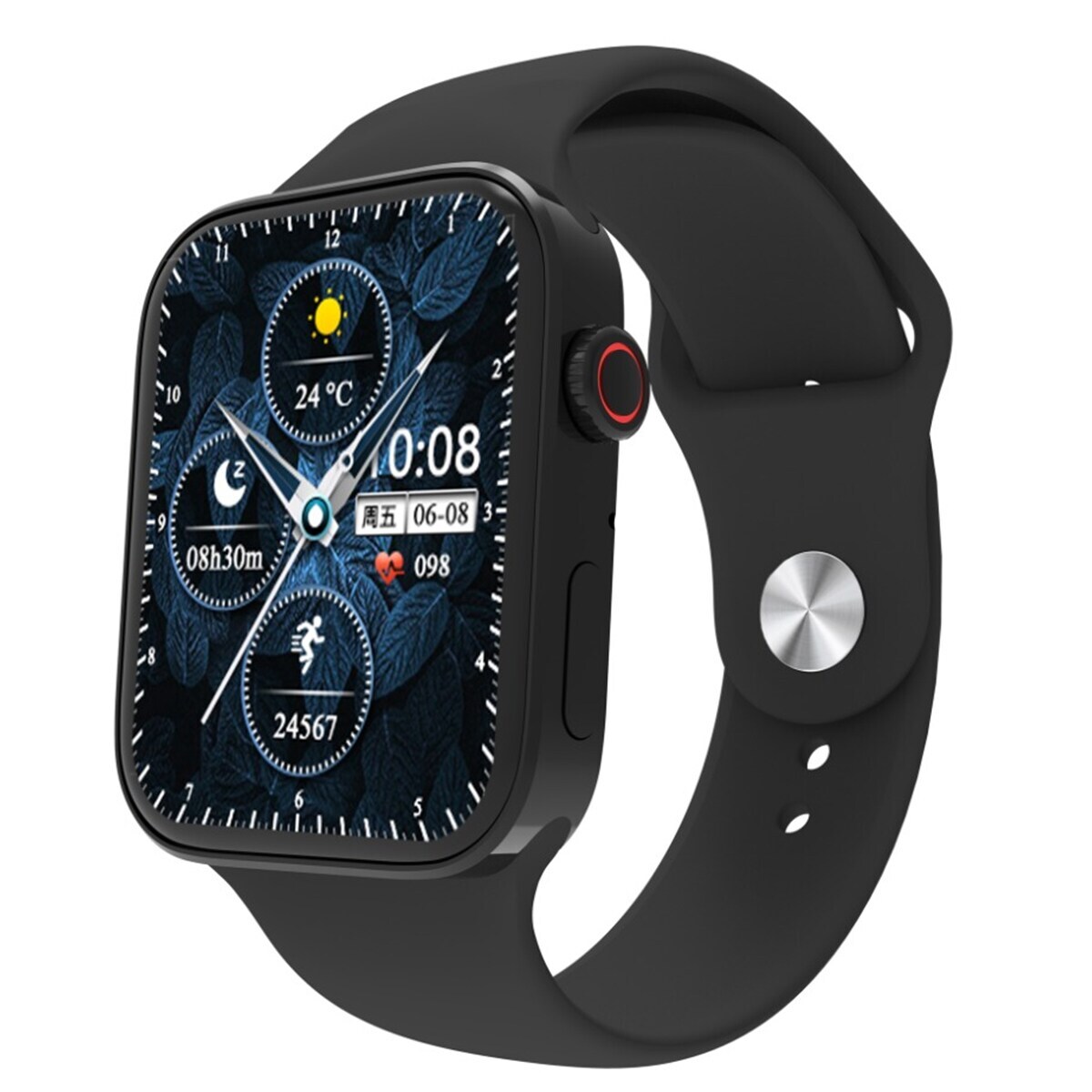 Foto 6 pulgar | Smart Watch Fralugio Reloj Inteligente N76 Series 7 Full Touch Monitores de Ejercicio color Negro