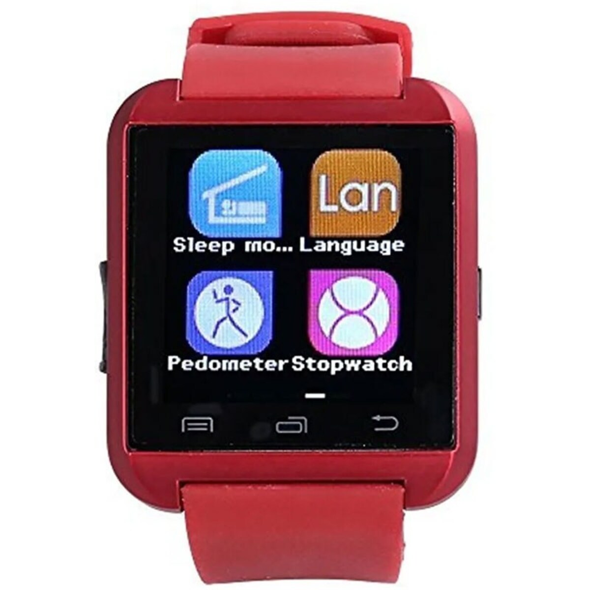 Foto 3 pulgar | Smartwatch Fralugio Reloj Inteligente U8 color Rojo Notificaciones Altavoz y Micrófono