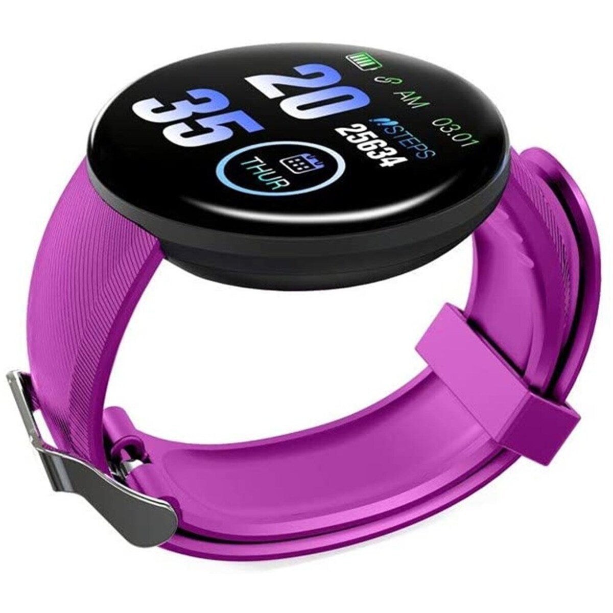 Foto 2 pulgar | Smartwatch Fralugio D18 color Morado