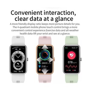 Foto 5 | Smartwatch Fralugio Ml4 Full Touch De Lujo Negro