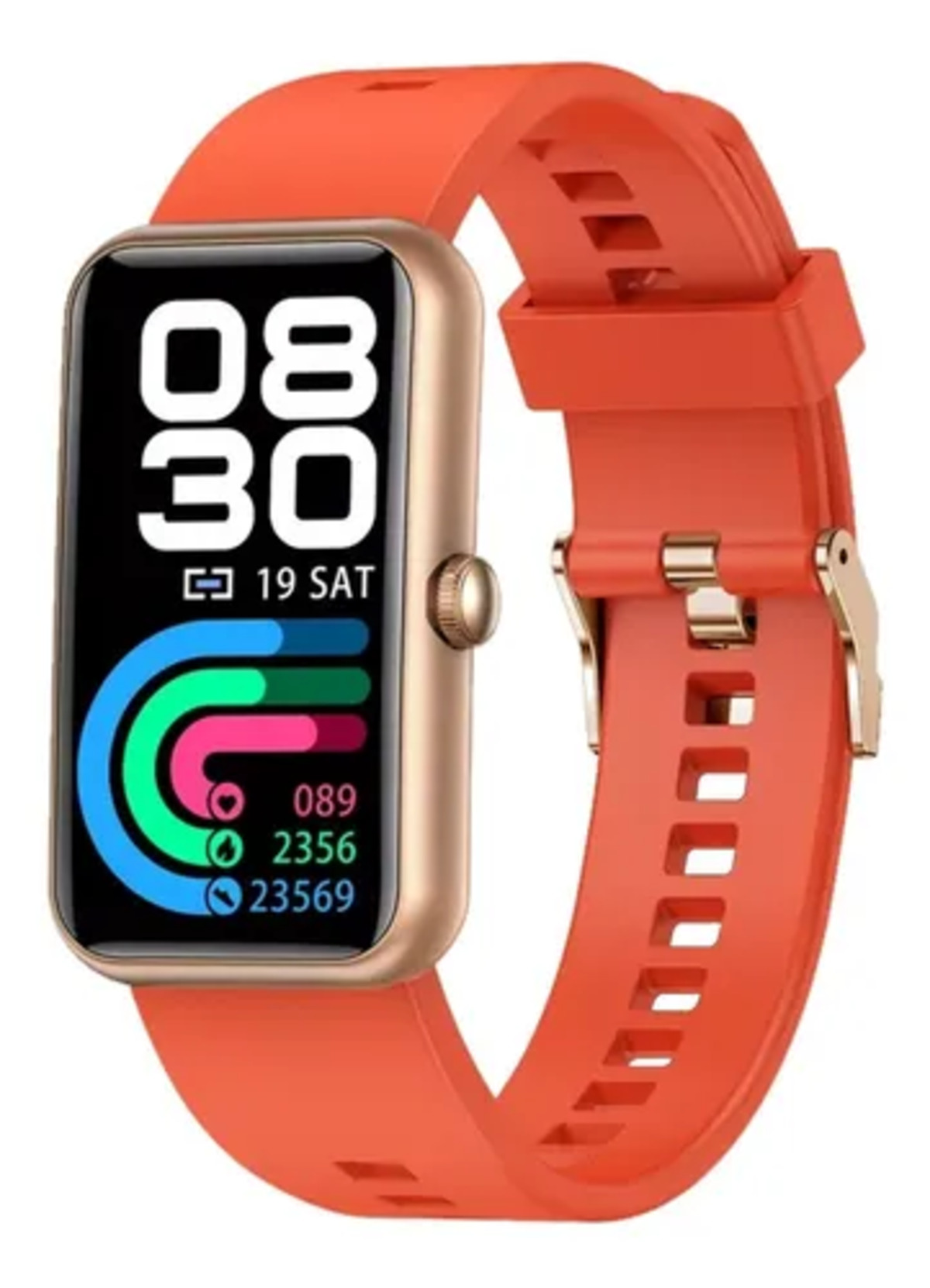 Foto 2 pulgar | Smartwatch Fralugio ML4 color Naranja Full Touch