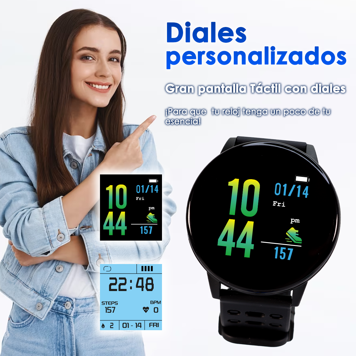 Foto 4 pulgar | Smartwatch STARKET SK-1008-G color Negro