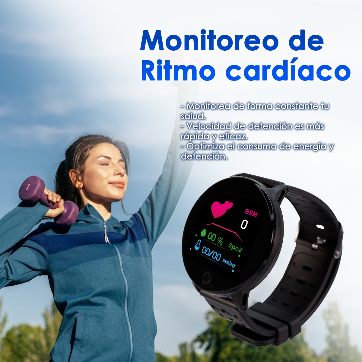 Foto 7 pulgar | Smartwatch STARKET SK-1008-G color Negro