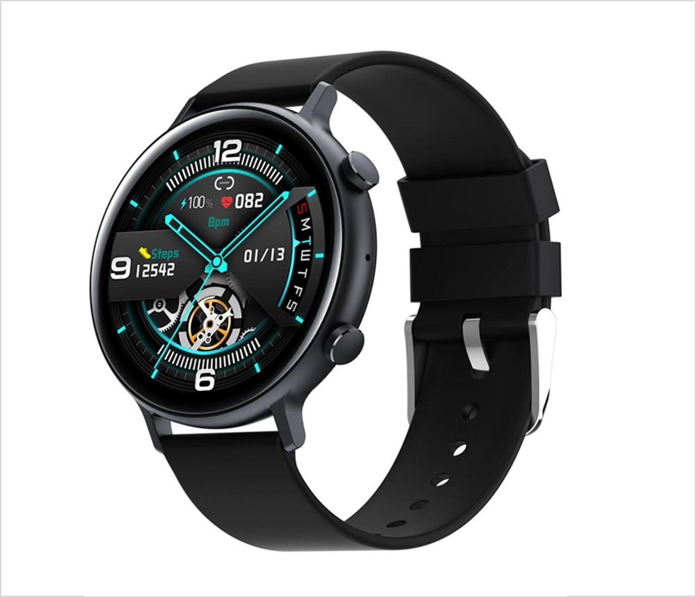 Smartwatch Fralugio Gw33 Notificaciones Redes Sociales color Negro